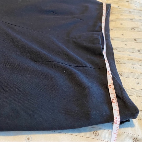 Piazza Sempione side zipper Made in Italy Straight-Leg Cropped Pants navy - Picture 10 of 14